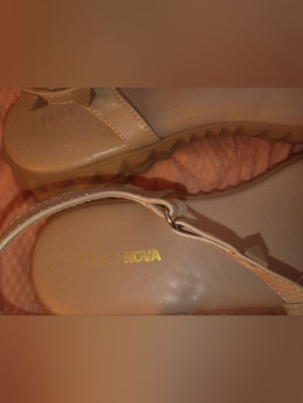 Fashion Nova Beige Studded T-Strap Sandals - Women - Picture 5 of 8